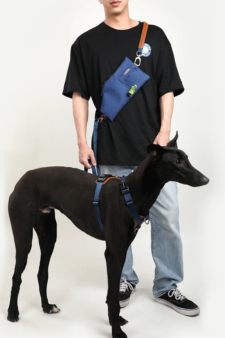 HiDream Hands-Free Dog Walking Bag - Treats & Poop Bags in One