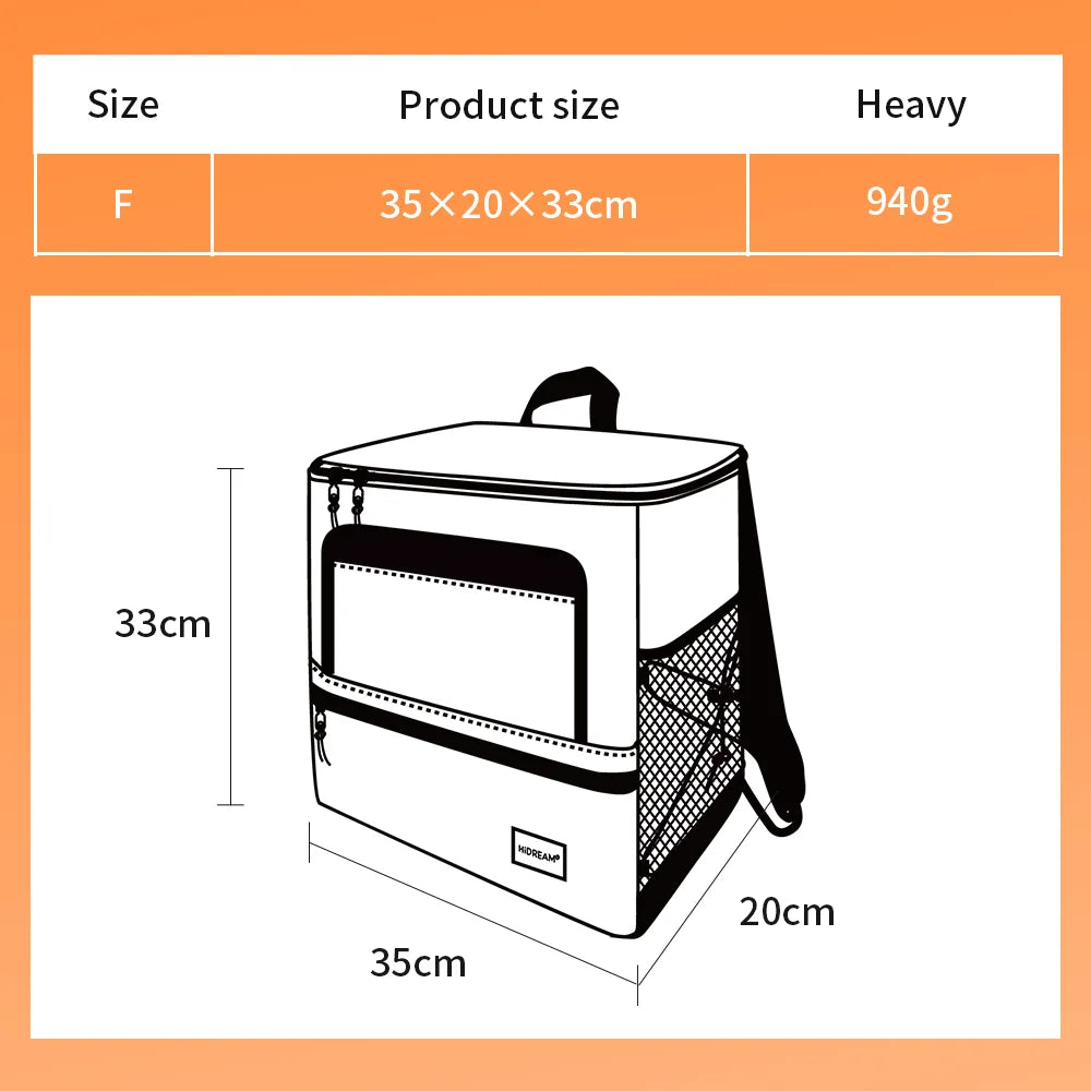 HIDREAM FRONT & BACK CARRYING TOTE PET DUFFEL BAG COLLAPSIBLE TRAVEL PET CARRIER SOFT