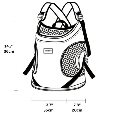 HiDREAM Front Facing Pet Carrier Collapsible Travel Pet Carrier Soft